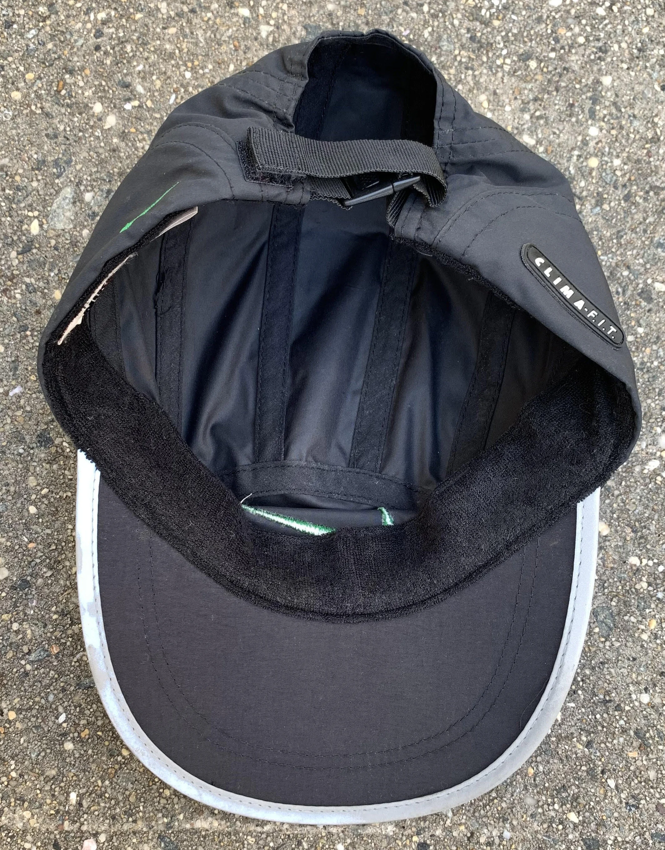 Vintage Nike Clima F.I.T. Black / Green / 3M Hat — RootsBK
